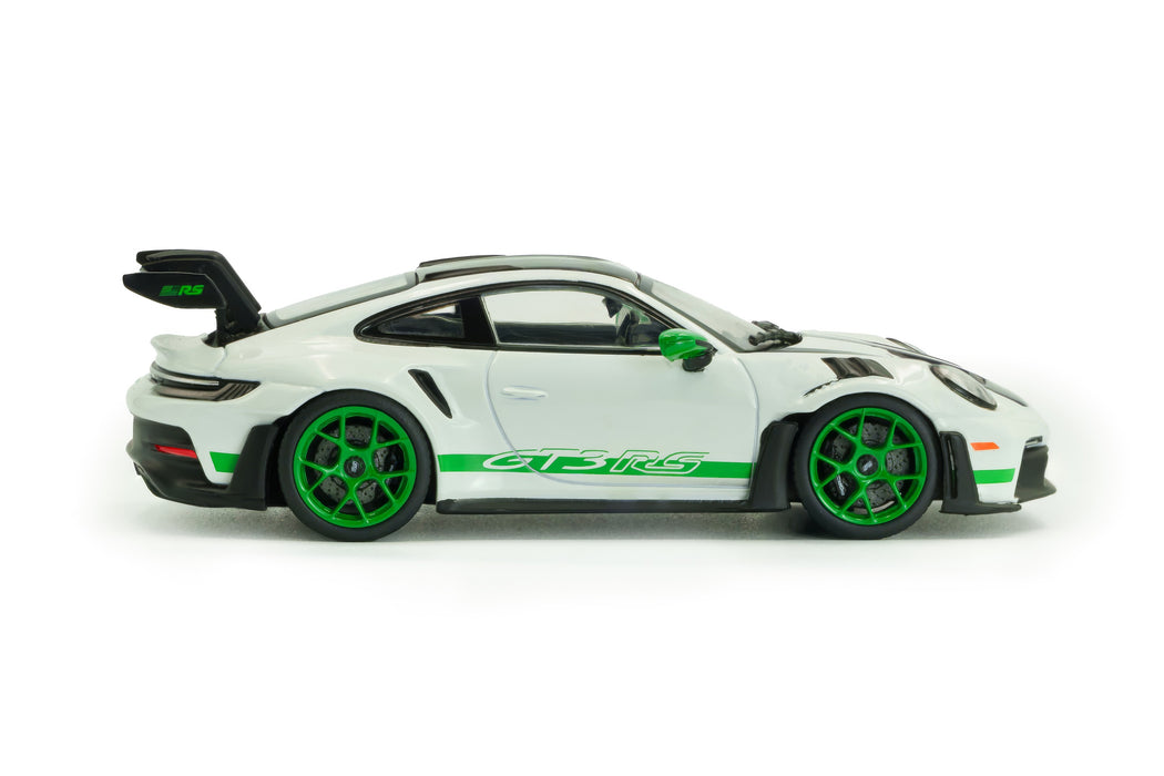 1:43 Porsche 911 (992) GT3 RS Tribute to Carrera RS Package White w/Green 2023