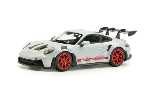 1:43 Porsche 911 (992) GT3 RS Ice Grey Metallic w/Pyro Red 2023