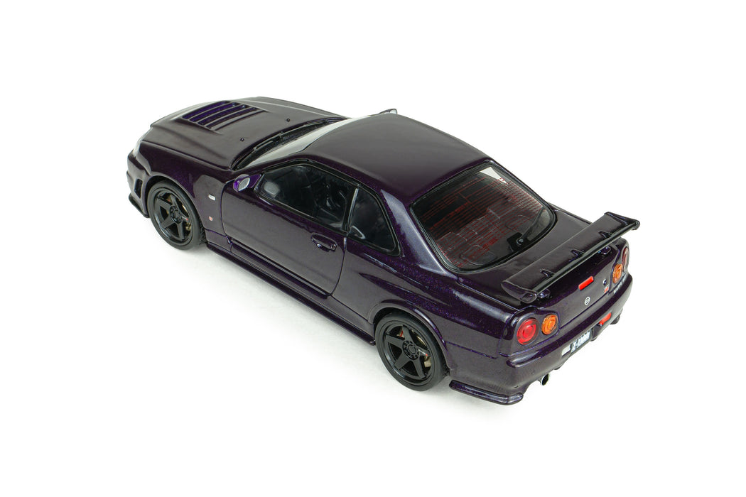 1:43 NISSAN SKYLINE GT-R (R34) Z-TUNE MIDNIGHT PURPLE 1999