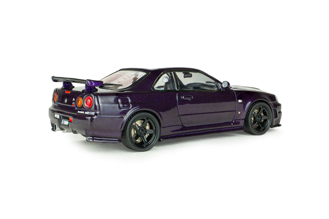 1:43 NISSAN SKYLINE GT-R (R34) Z-TUNE MIDNIGHT PURPLE 1999