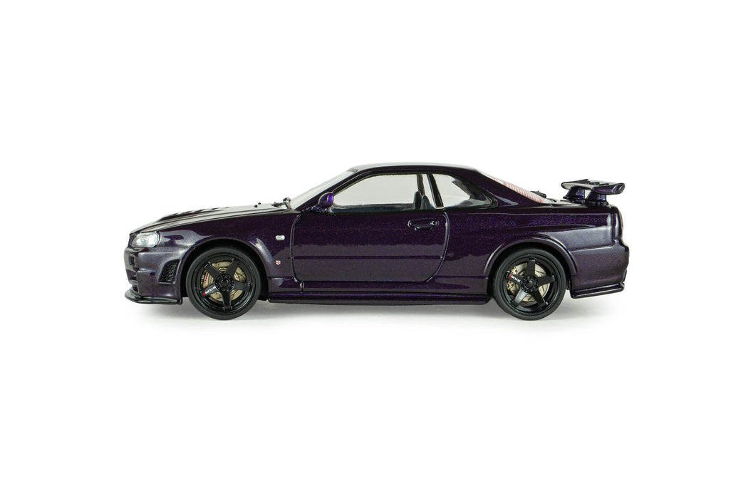 1:43 NISSAN SKYLINE GT-R (R34) Z-TUNE MIDNIGHT PURPLE 1999