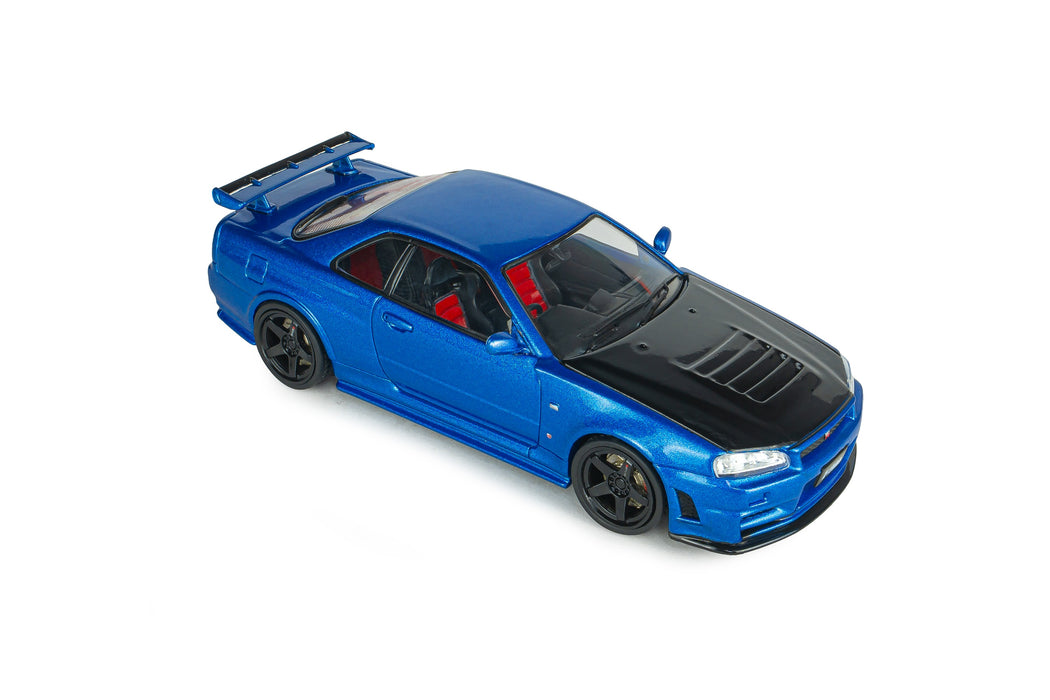 1:43 NISSAN SKYLINE GT-R (R34) Z-TUNE BAYSIDE BLUE 1998