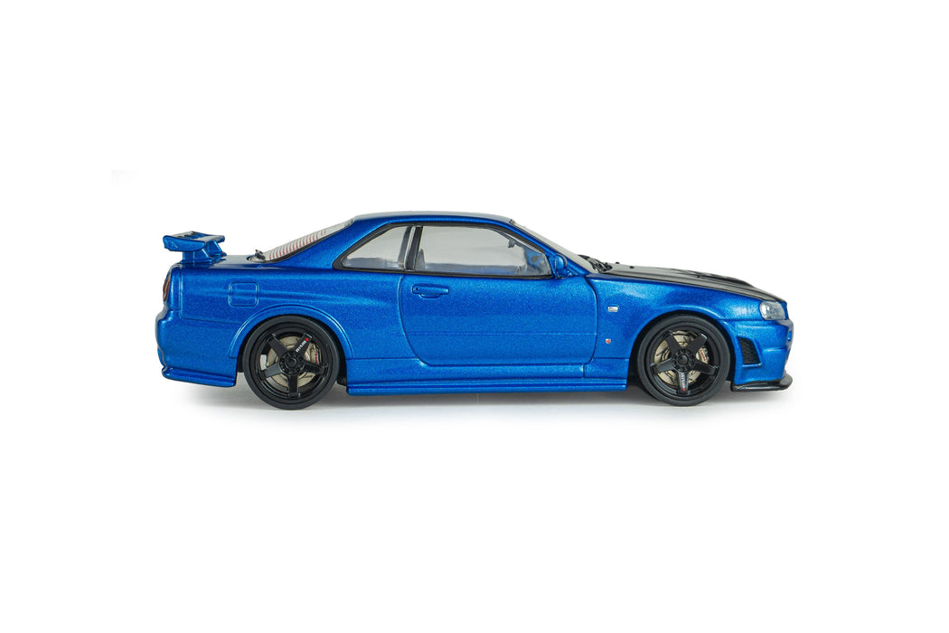 1:43 NISSAN SKYLINE GT-R (R34) Z-TUNE BAYSIDE BLUE 1998