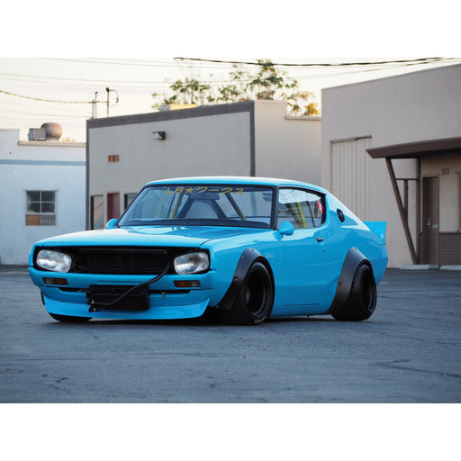 1:43 NISSAN SKYLINE GT-R (KPGC110) "KENMERI" W/ LIBERTY WALK BODY KIT BLUE 1972