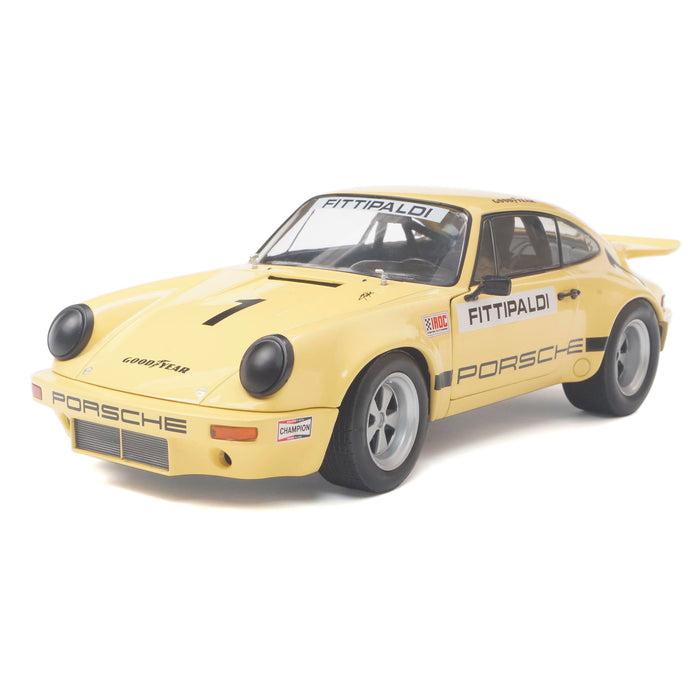 1:18 Porsche 911 IROC Yellow #1 Fittipaldi 1974