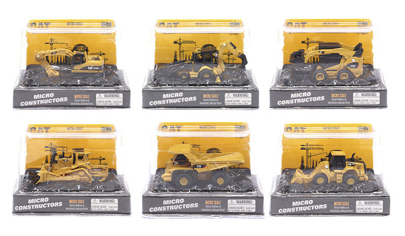 Cat Micro constructors Assortment (1pc each of 85970CS/85973CS/85974CS/85978CS/85982CS/85983CS assorted)