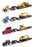 1:87 Cat semi Tractor with lowboy Trailer and Cat diecast machines Assortment (1pcs each of 84414/84415/84419/84420, total 4pcs)