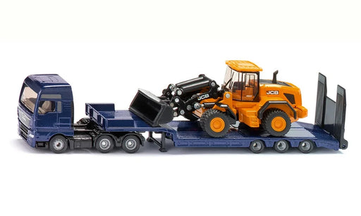 SIKU 1:87 HO Scale MAN Truck With Low Loader And JCB Wheel Loader