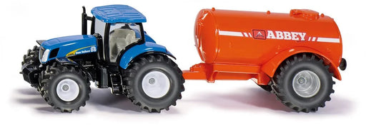 SIKU 1:50 Scale New Holland Tractor With Single Axle Vacuum Tanker