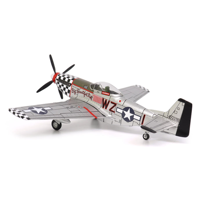 1:72 Scale Warbirds of WWII USAAF North American P-51D Mustang Fighter - John Landers, "Big Beautiful Doll", 84th Fighter Squadron, 78th Fighter Group, RAF Duxford, England, December 1944