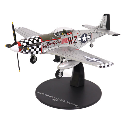 1:72 Scale Warbirds of WWII USAAF North American P-51D Mustang Fighter - John Landers, "Big Beautiful Doll", 84th Fighter Squadron, 78th Fighter Group, RAF Duxford, England, December 1944