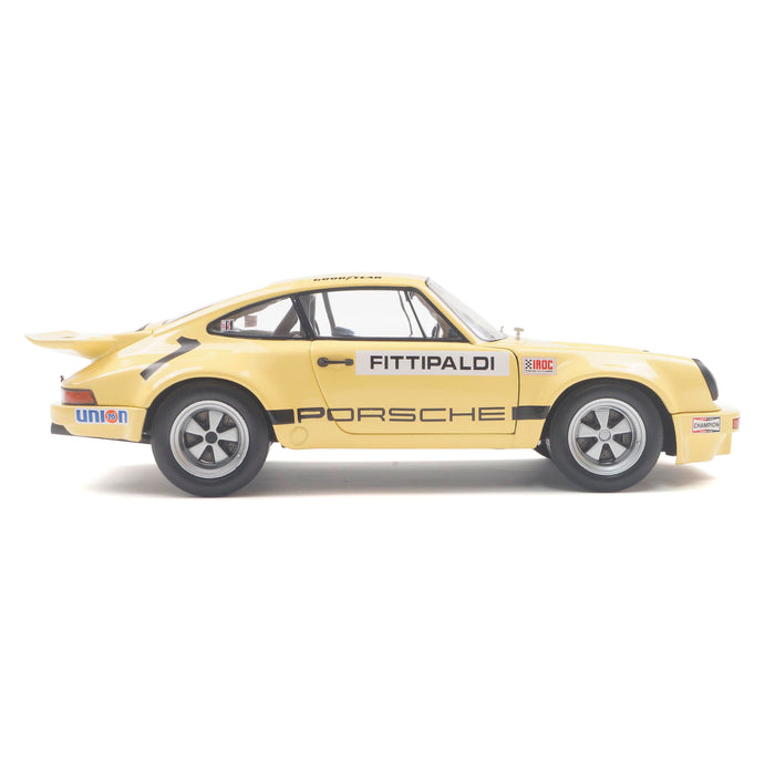 1:18 Porsche 911 IROC Yellow #1 Fittipaldi 1974