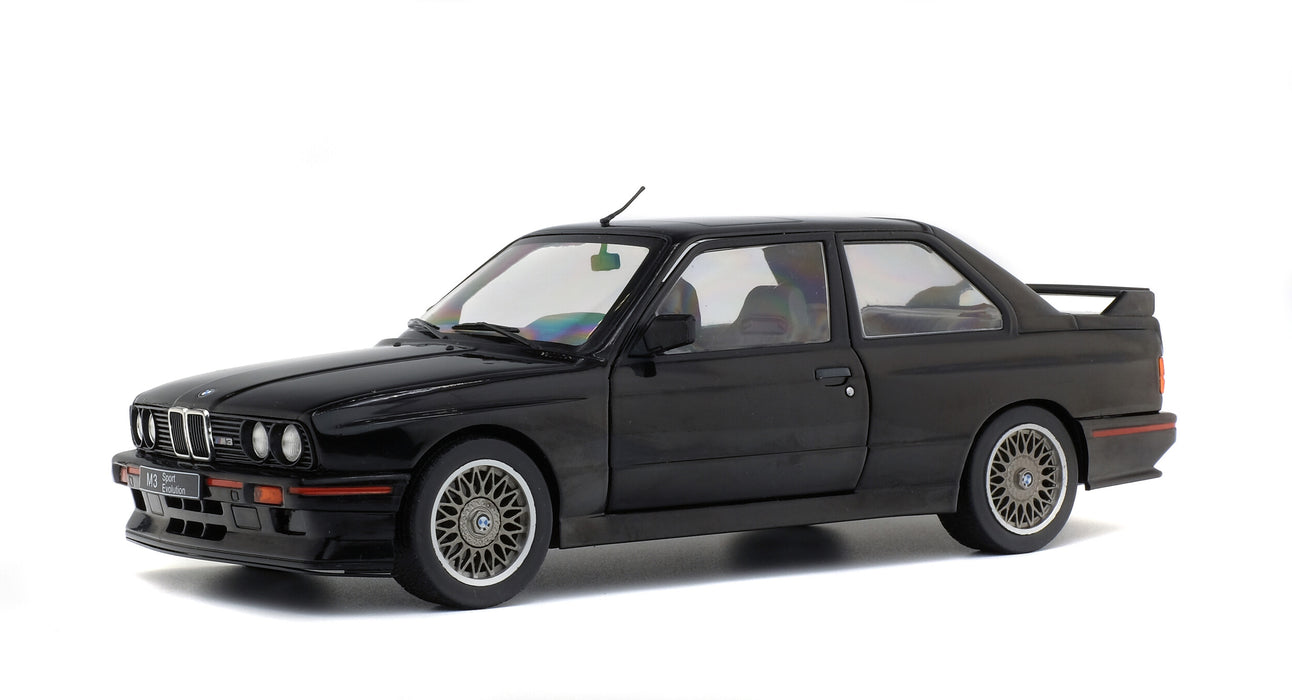 1:18 BMW E30 M3 SPORT EVO GLANZSCHWARZ 1990
