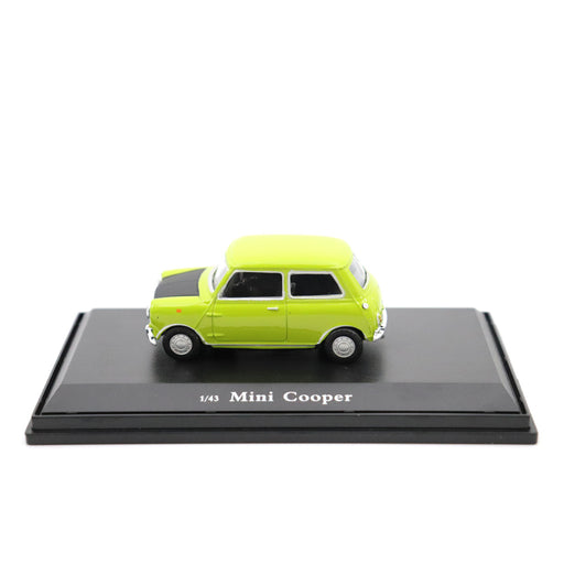 1:43 Mini Cooper Green: Black Bonnet