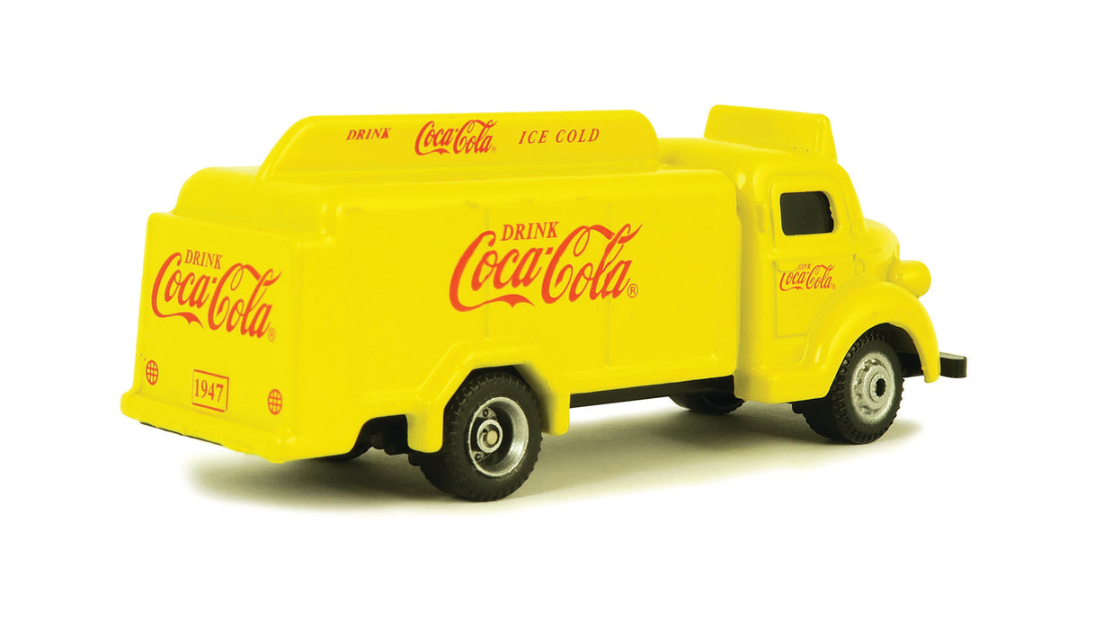 1:87 HO Scale 1947 Coca-Cola Bottle Truck- Yellow