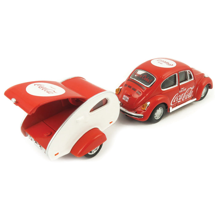 1967 VW Beetle with Teardrop Trailer