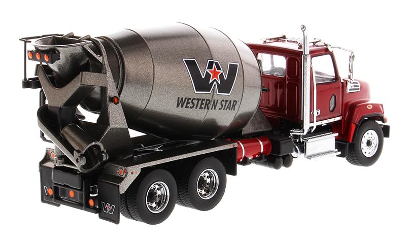 1:50 Western Star 4700 SFFA Tandem with Mixer - Metalic Red & Gray