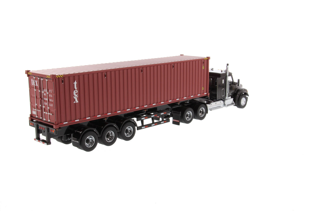 1:50 Kenworth T880 SFFA Day Cab with 40" Sleeper & Skeletal Trailer with 40' Dry Goods Sea Container