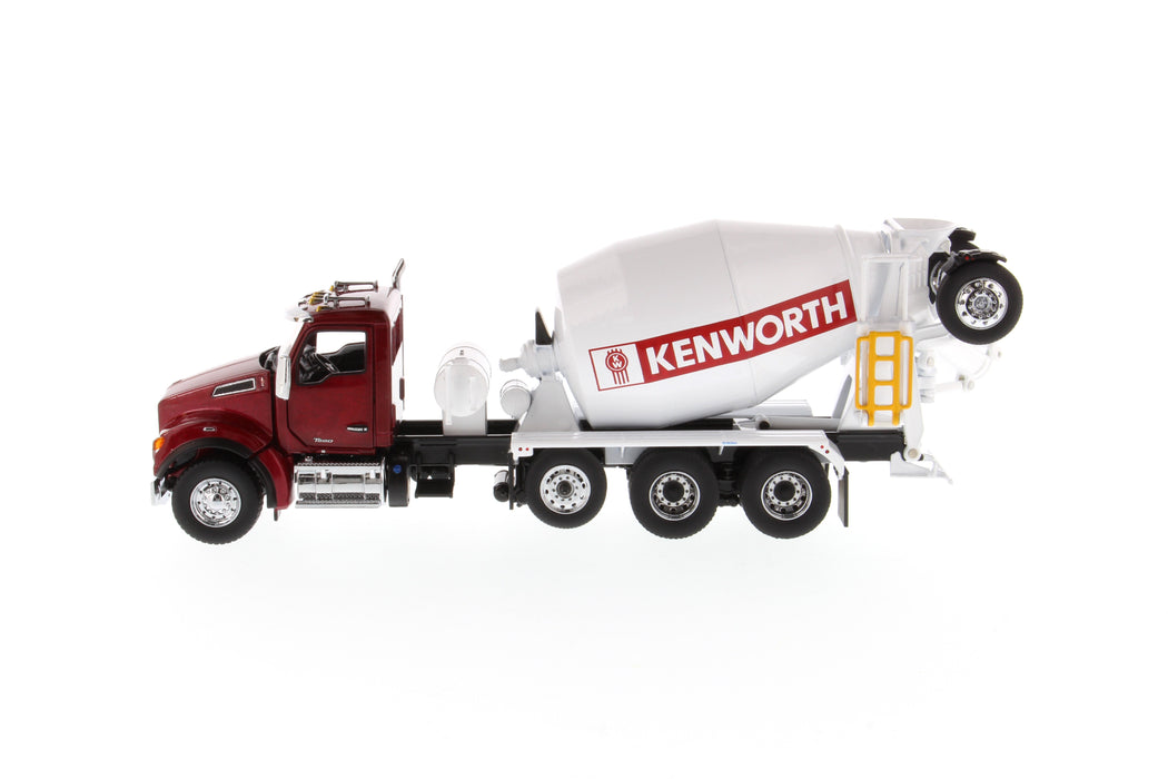 1:50 Kenworth T880 SFFA Tandem with Lift Axle and McNeilus Bridgemaster Mixer - Radiant Red