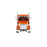 1:50 Western Star 4900 SBFA Tandem with 40" Sleeper - Metalic Orange & Black Swoosh