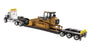 1:50 International HX520 Tandem Tractor + XL 120 Trailer, Black w/ Cat® 963K Track loader loaded including both rear boosters