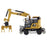 1:87 Cat® M323F Railroad Wheeled Excavator, Cat® Yellow with 3 work tools