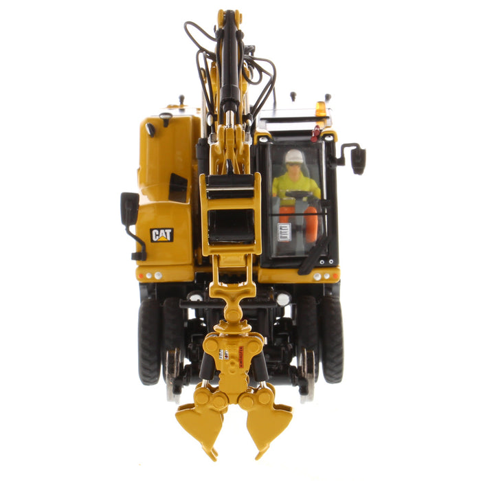 Cat® M323F Railroad Wheeled Excavator - Cat Yellow Version