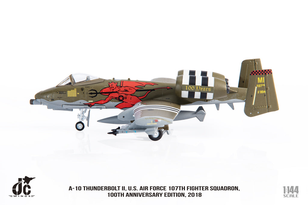 A-10 Thunderbolt II - U.S. Air Force 107th Fighter Squadron, 100th Anniversary Edition, 2018 (1:144 Scale)