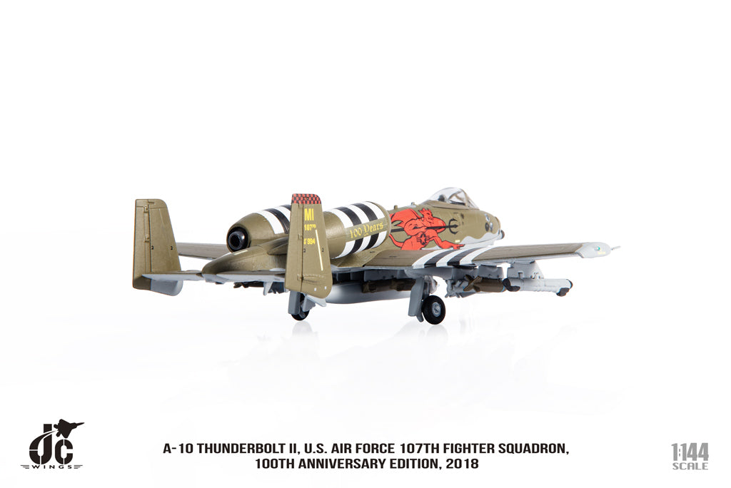 A-10 Thunderbolt II - U.S. Air Force 107th Fighter Squadron, 100th Anniversary Edition, 2018 (1:144 Scale)