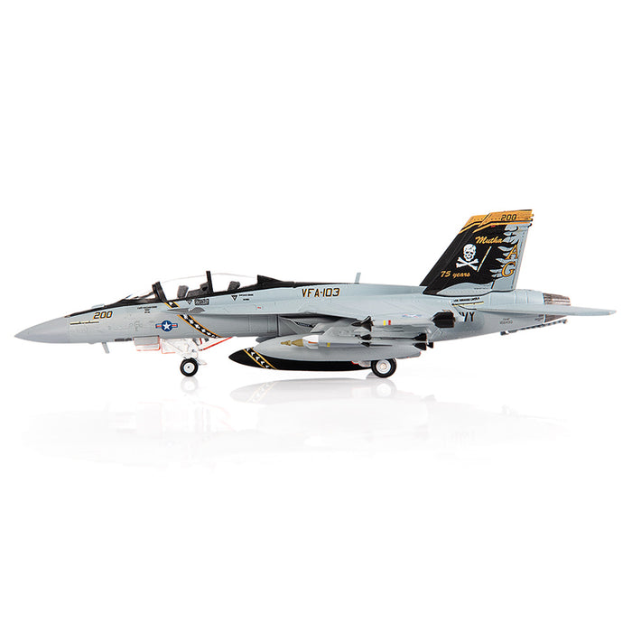 F/A-18F Super Hornet, U.S. NAVY, VFA-103 Jolly Rogers, 75th Anniversary Edition, 2018 (1:144 Scale)