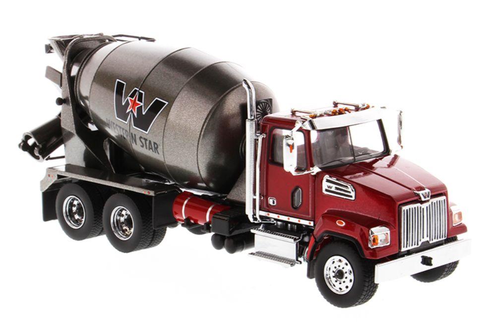 1:50 Western Star 4700 SFFA Tandem with Mixer - Metalic Red & Gray